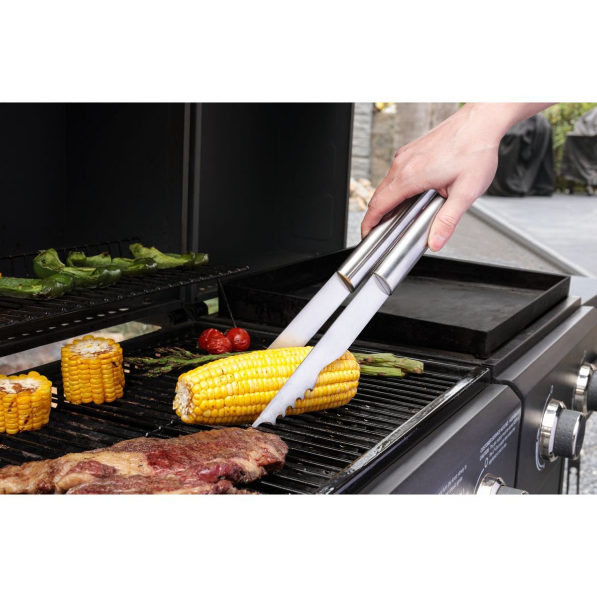 Ustensile barbecue MALETTE Set 5 pièces couleur unique, ESSENTIEL B