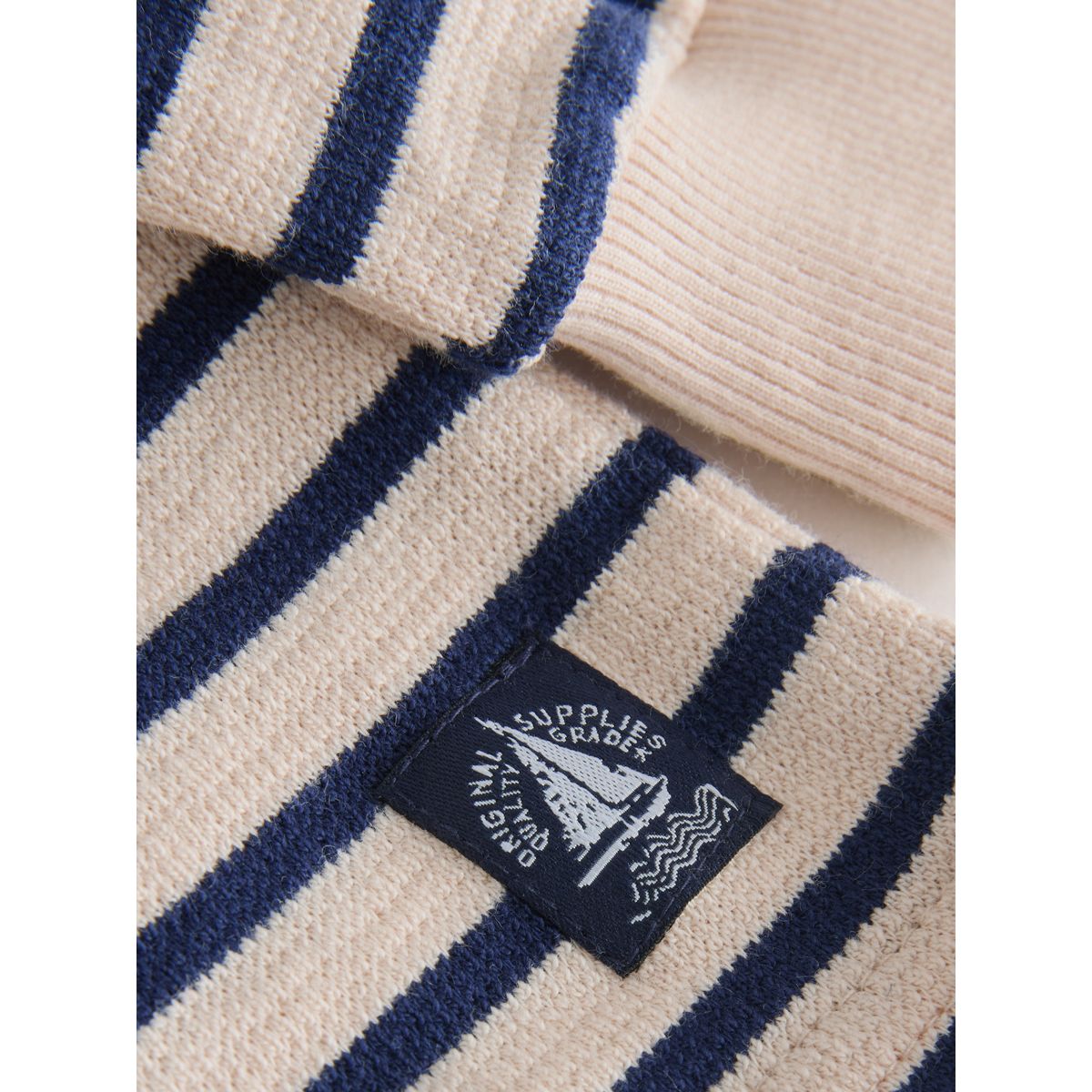 Ensemble short et sweat texturé rayures blanches écru, NEXT
