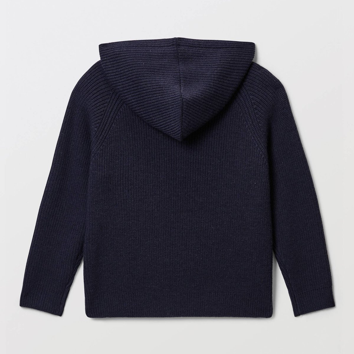 Pull à capuche uni contenant de la laine, certifié OEKO-TEX marine, MONOPRIX