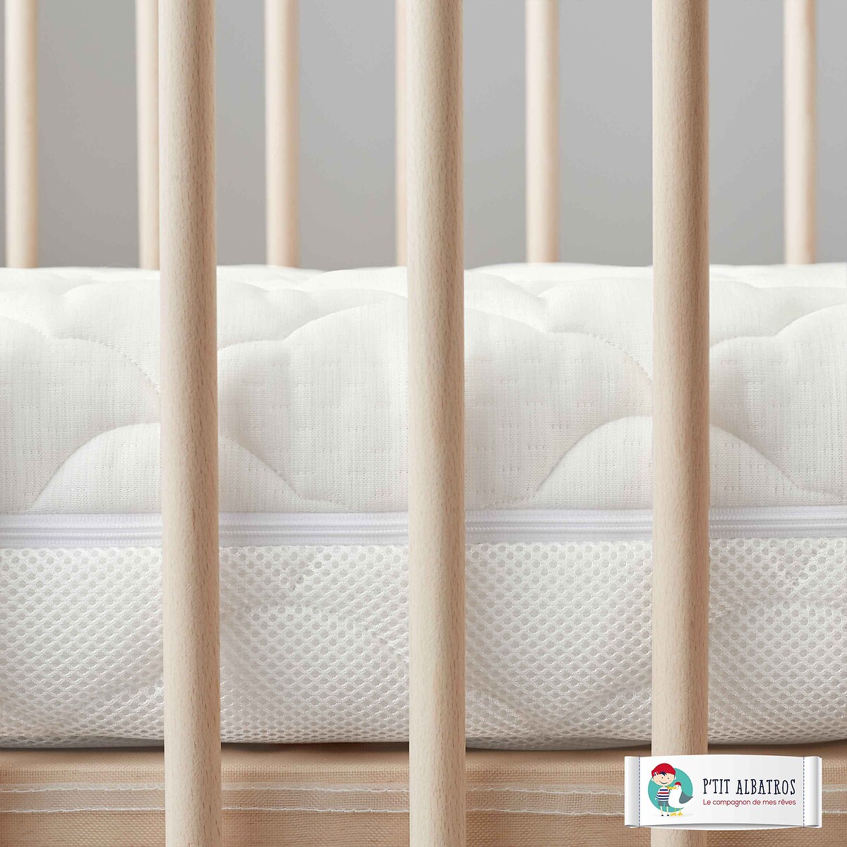 Matelas bébé Champion blanc, P'TIT ALBATROS