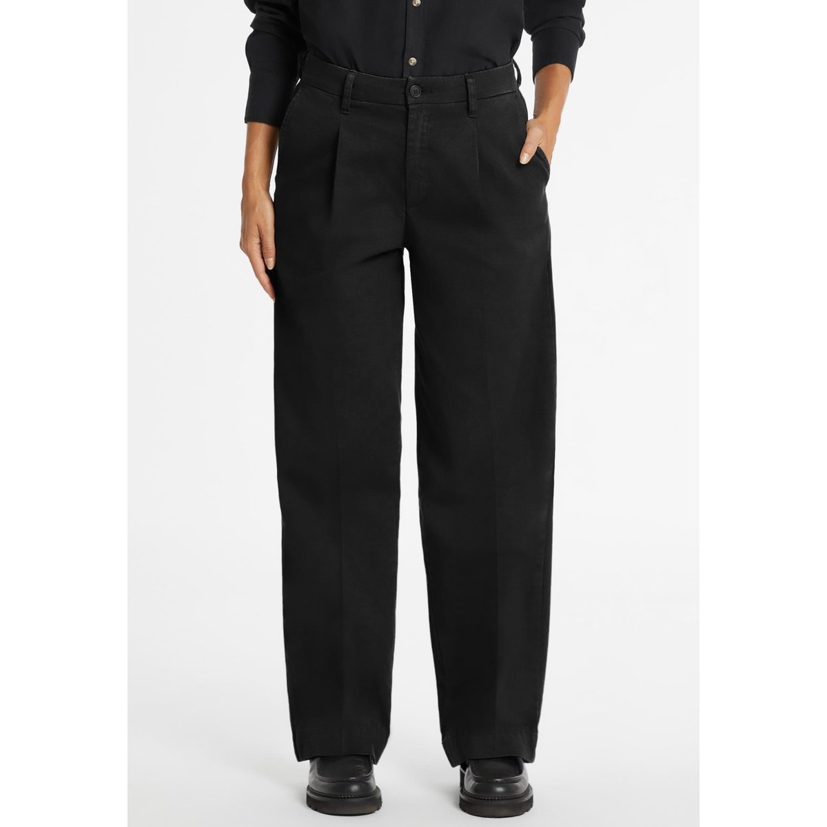 Pantalon Jambe Large noir, GUESS JEANS