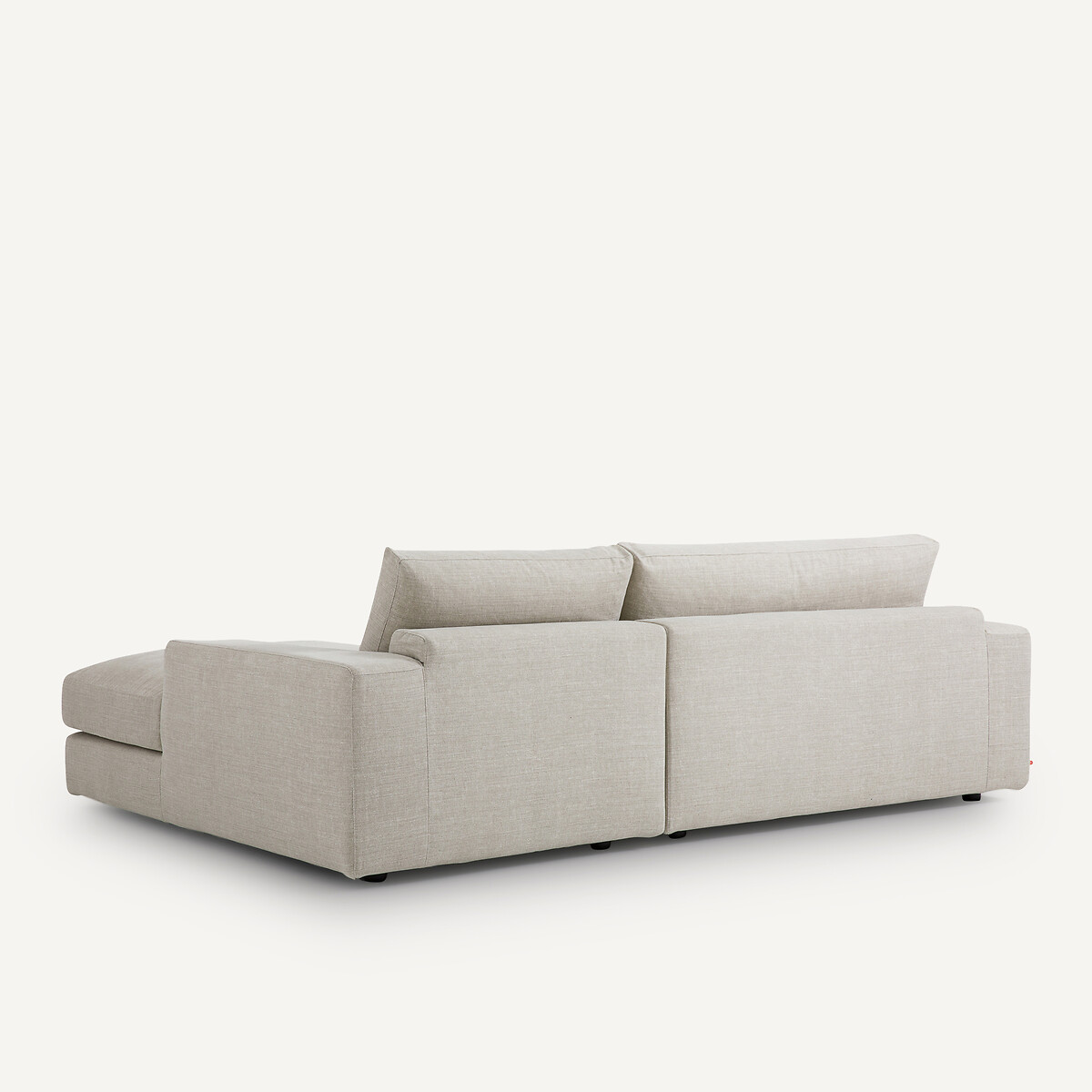 Canapé d'angle coton/lin, Skander beige, AM.PM