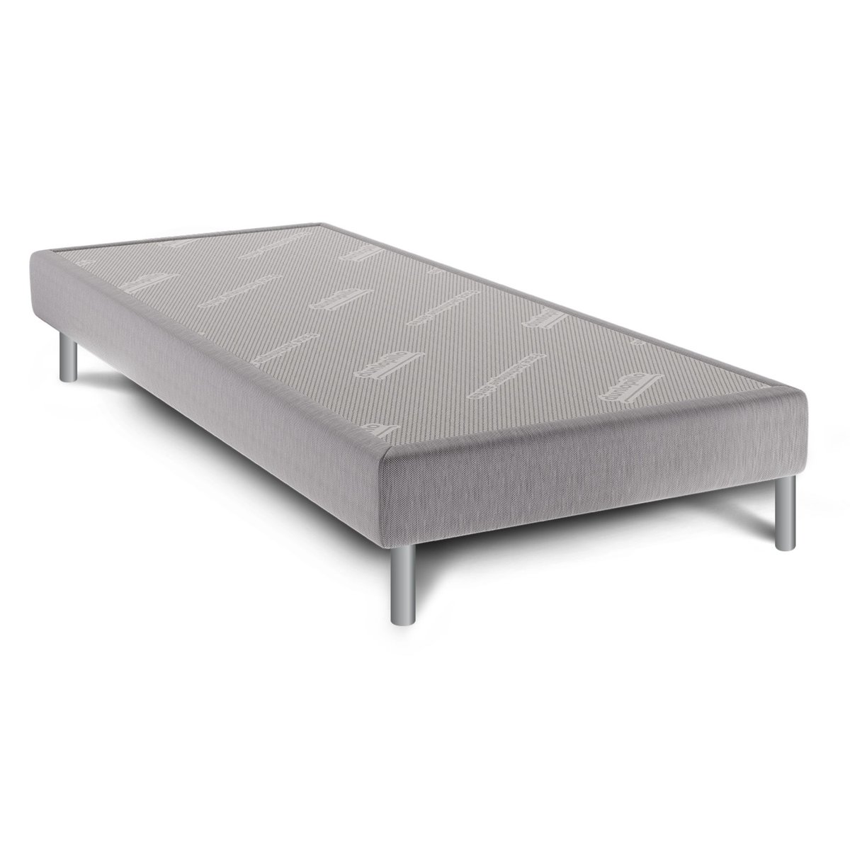 Matelas Aérial® 20cm, sommier pieds JONQUILLE blanc, DUNLOPILLO