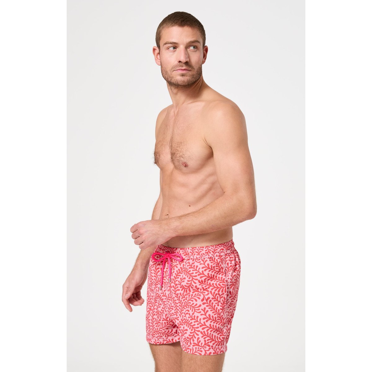 Short de bain imprimé Leaf orange, ARTHUR