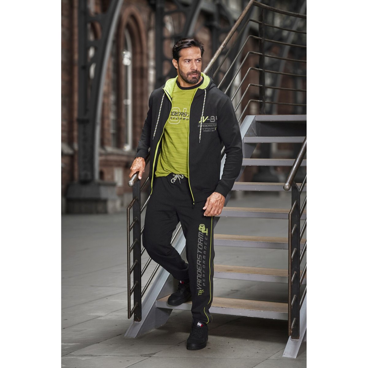 Pantalon de jogging ROLFSTAD noir, JAN VANDERSTORM
