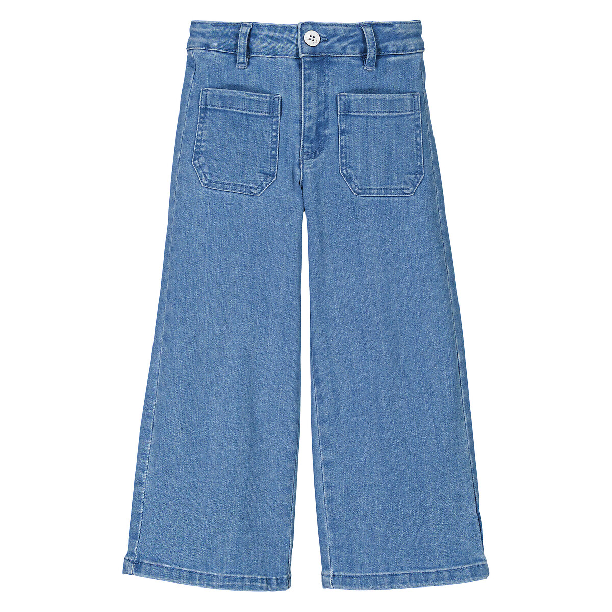 Wide Leg Jeans double stonewashed denim, LA REDOUTE COLLECTIONS