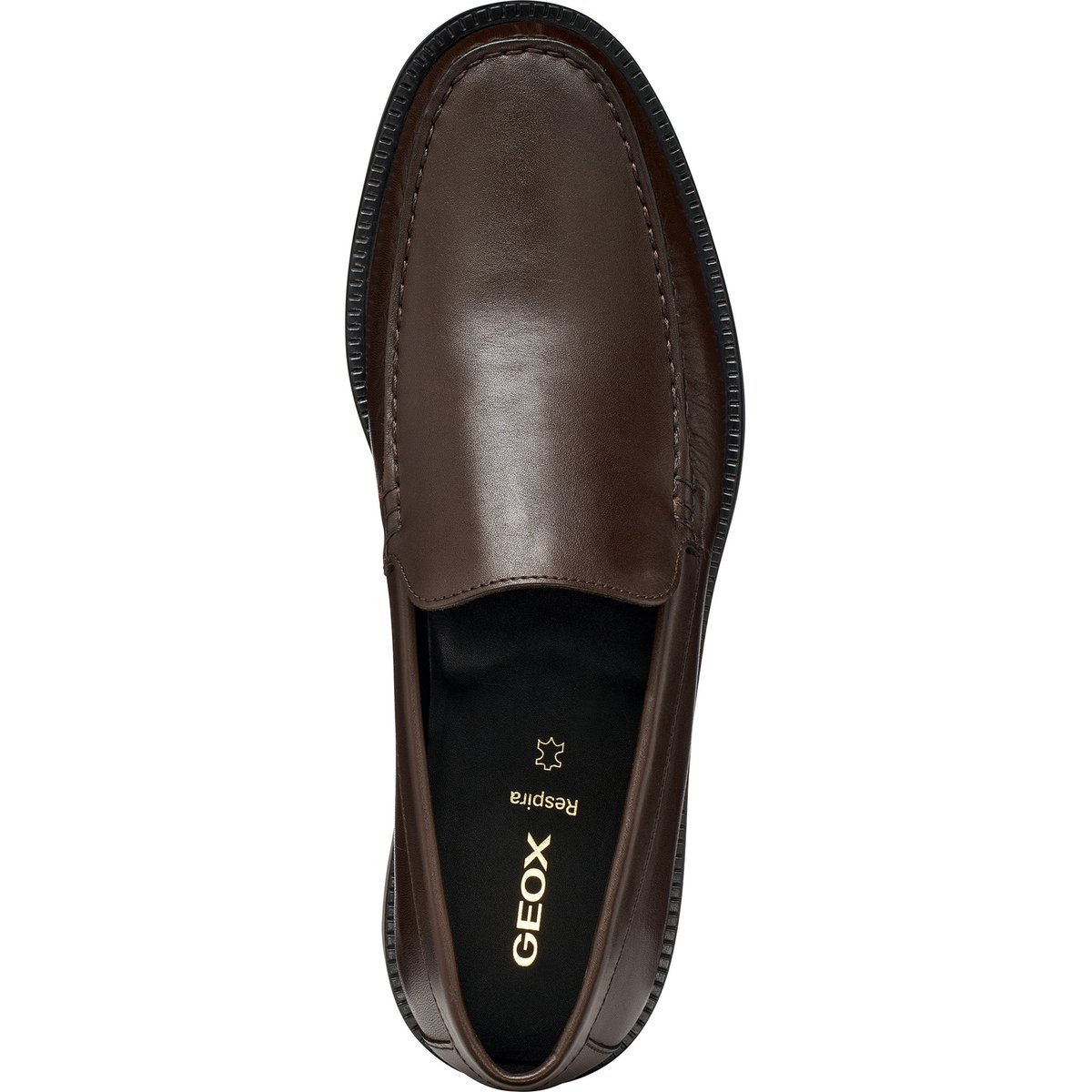 Mocassins U RECANATI brun foncé, GEOX