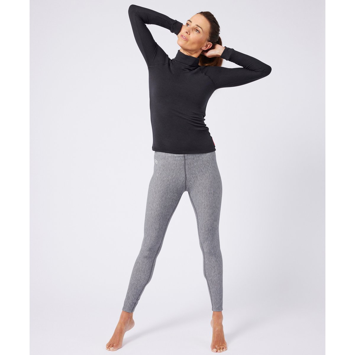Tee-shirt col roulé Comfort Thermolactyl 4 noir, DAMART SPORT