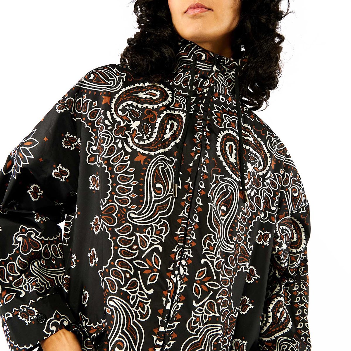 Veste impermeable à motifs SILVES noir, WILD