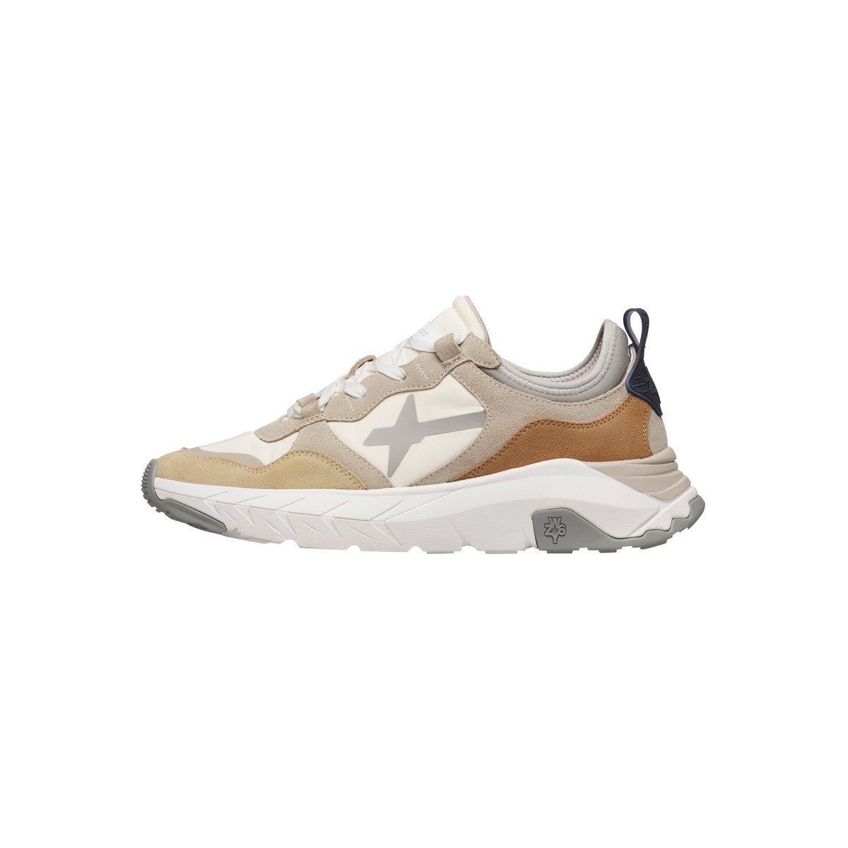 Sneakers en daim et tissu technique NEXT-M. gris tourterelle, W6YZ