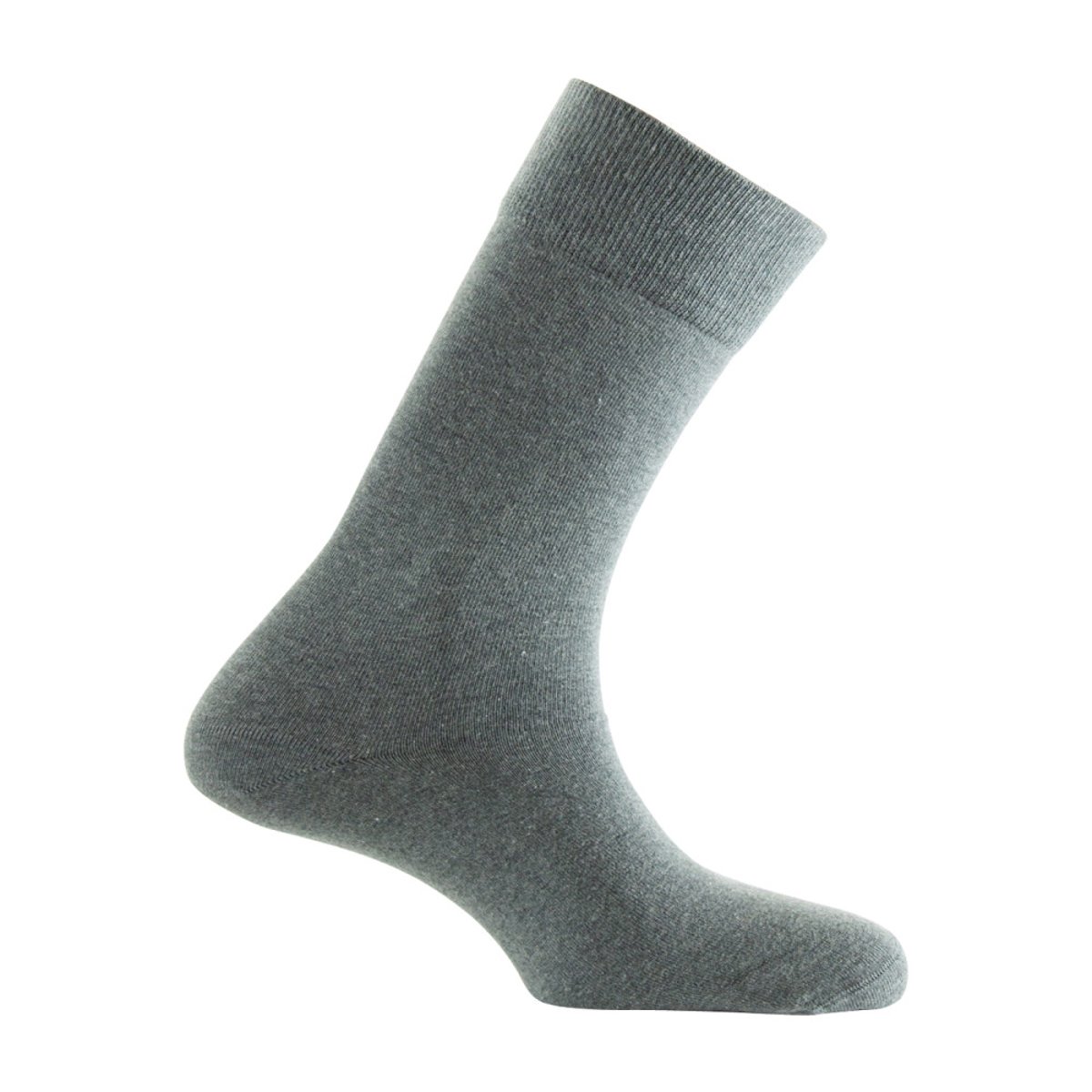 Kindy homme : Lot de 2 paires de mi-chaussettes Husky + unie gris, KINDY