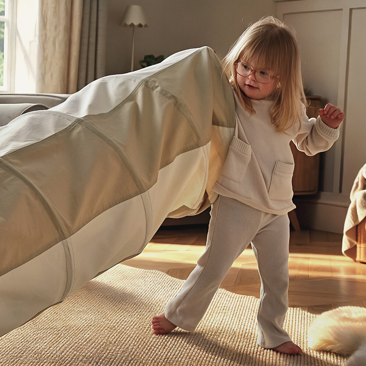 Pop Up Play Tunnel beige, CUDDLECO