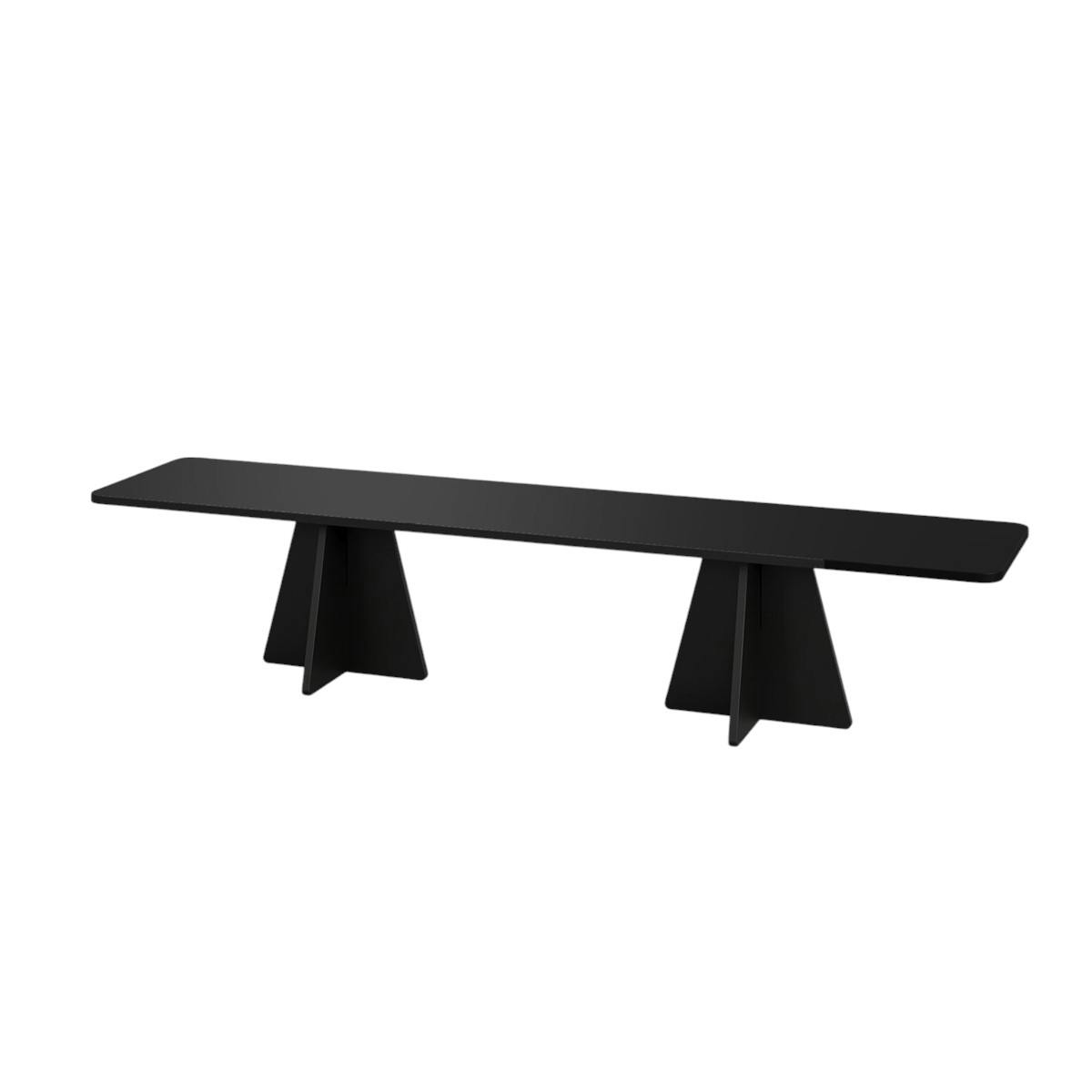 Meuble TV design pieds croisés MARFA noir, PIER IMPORT