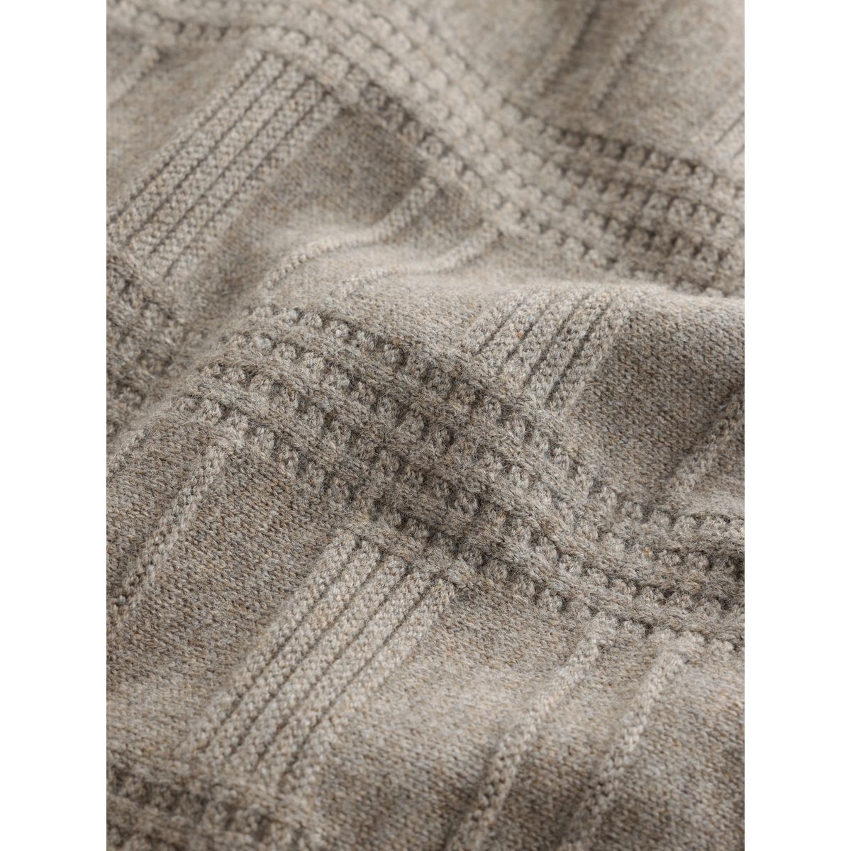 Pull en maille texturée n. premium grège foncé, NEXT