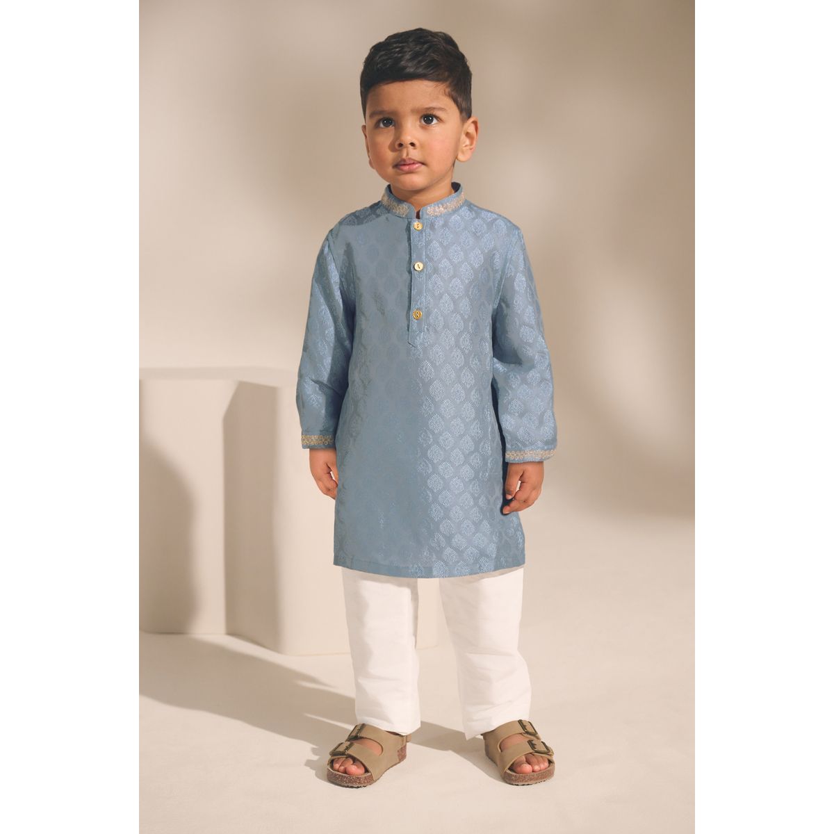 Chemise feuille bleue emb, NEXT