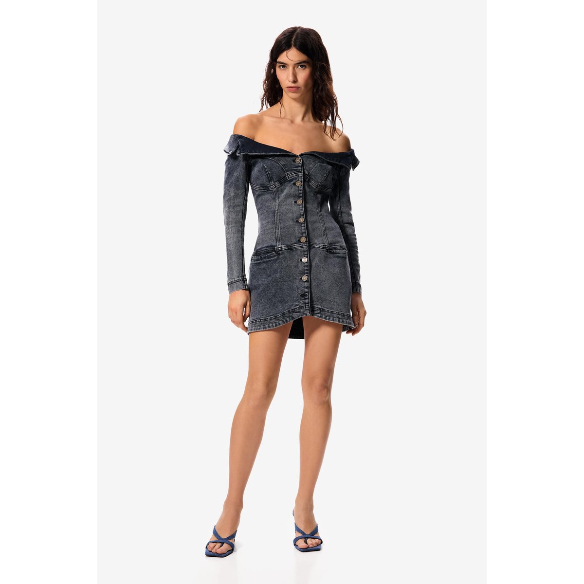 Robe en jean masha popova noir, DESIGUAL