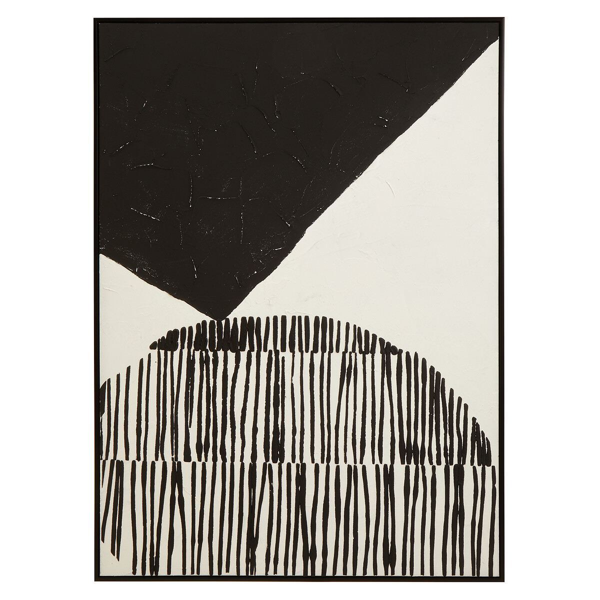 143cm Astratto Textured Abstract Wall Art black/white, FIFTY FIVE SOUTH