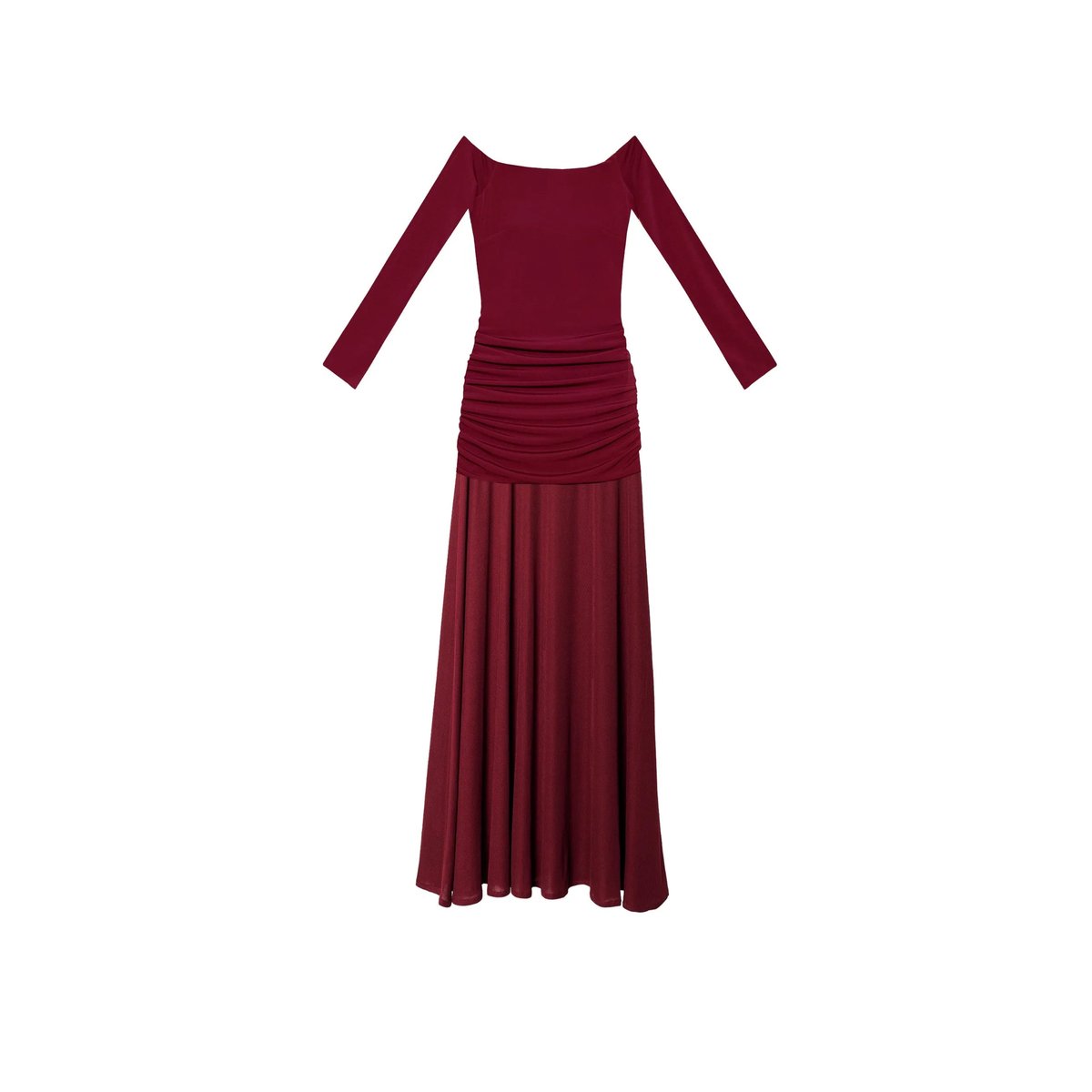 Robe de lingerie à bretelles MERCEDES rouge, THE-ARE