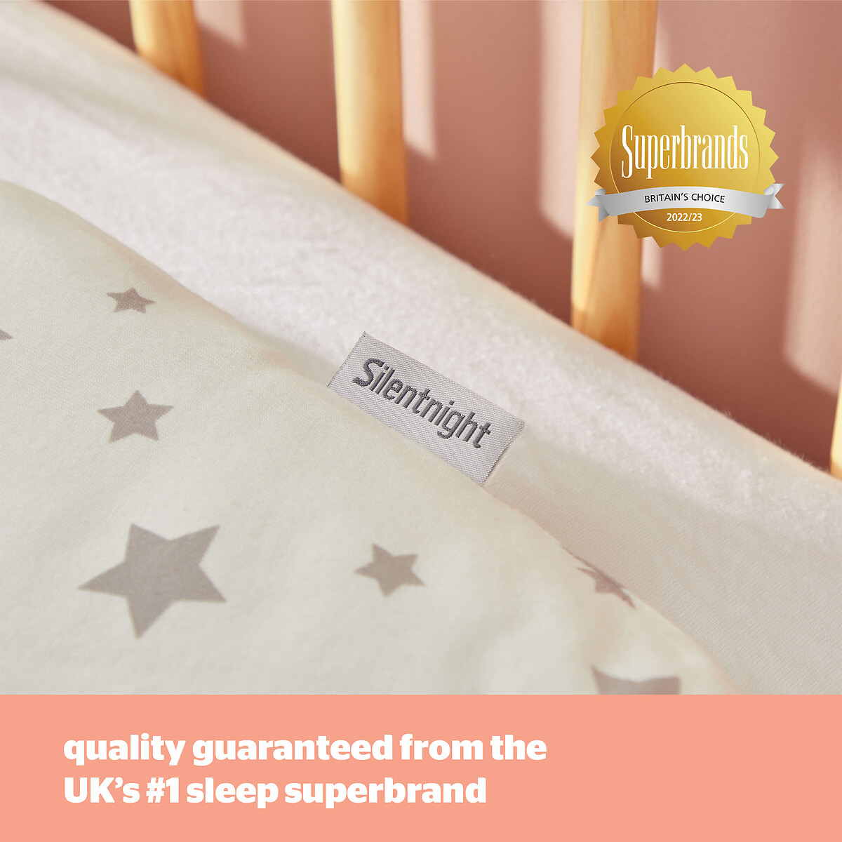 2.5 Tog Safe Nights Baby Sleeping Bag grey, SILENTNIGHT