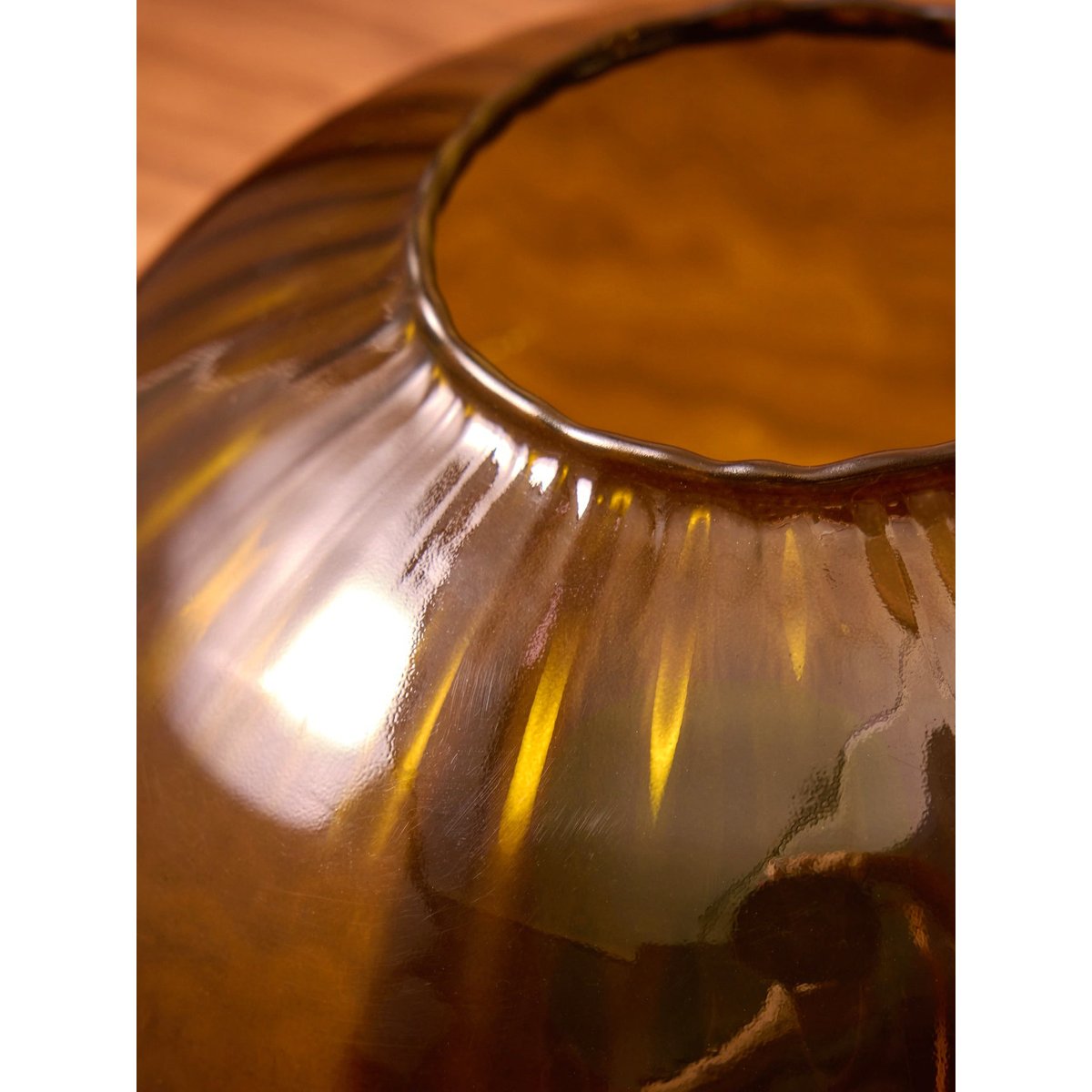 Vase en verre MARTIN vert olive, CYRILLUS