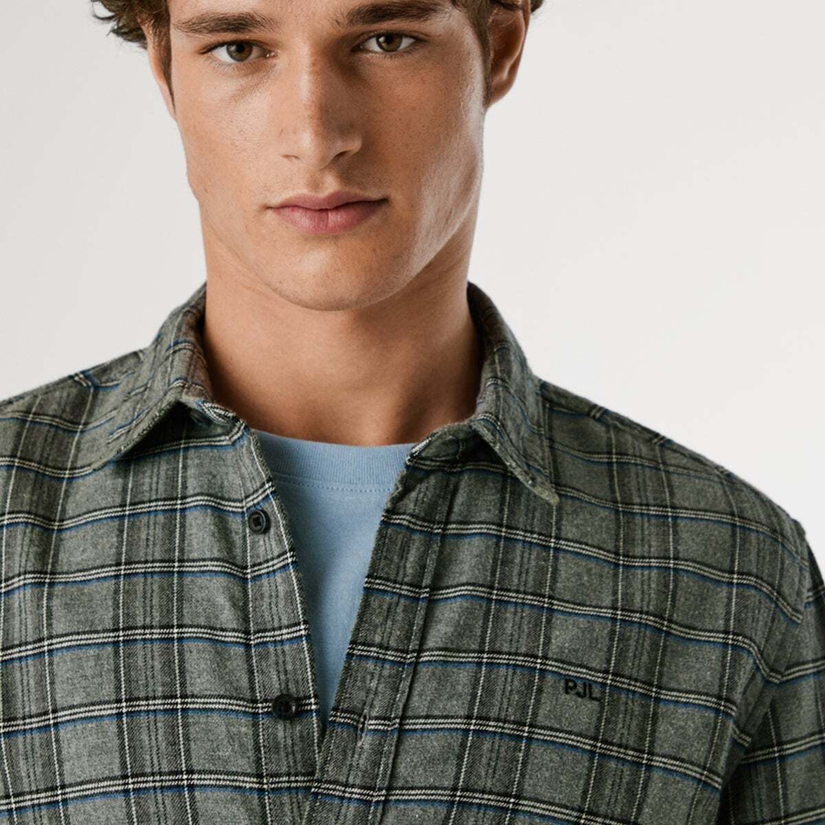 Chemise Coupe Regular À Carreaux gris, PEPE JEANS