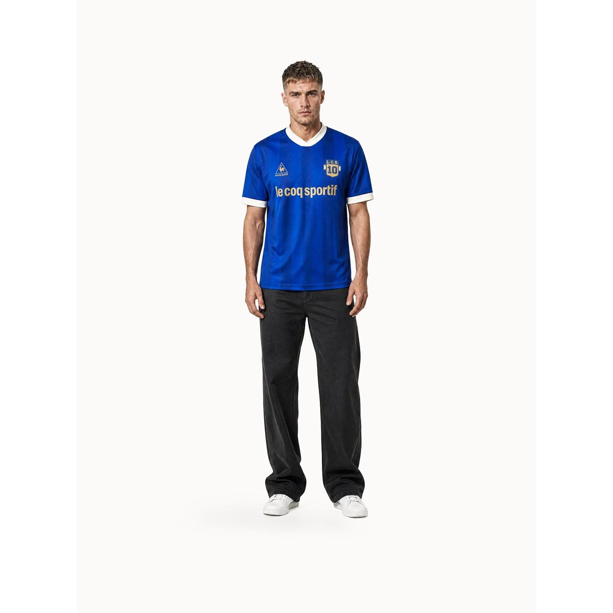 Maillot de foot relax Le Coq Sportif x Maradona LCS CUP bluing/bluing intense, LE COQ SPORTIF