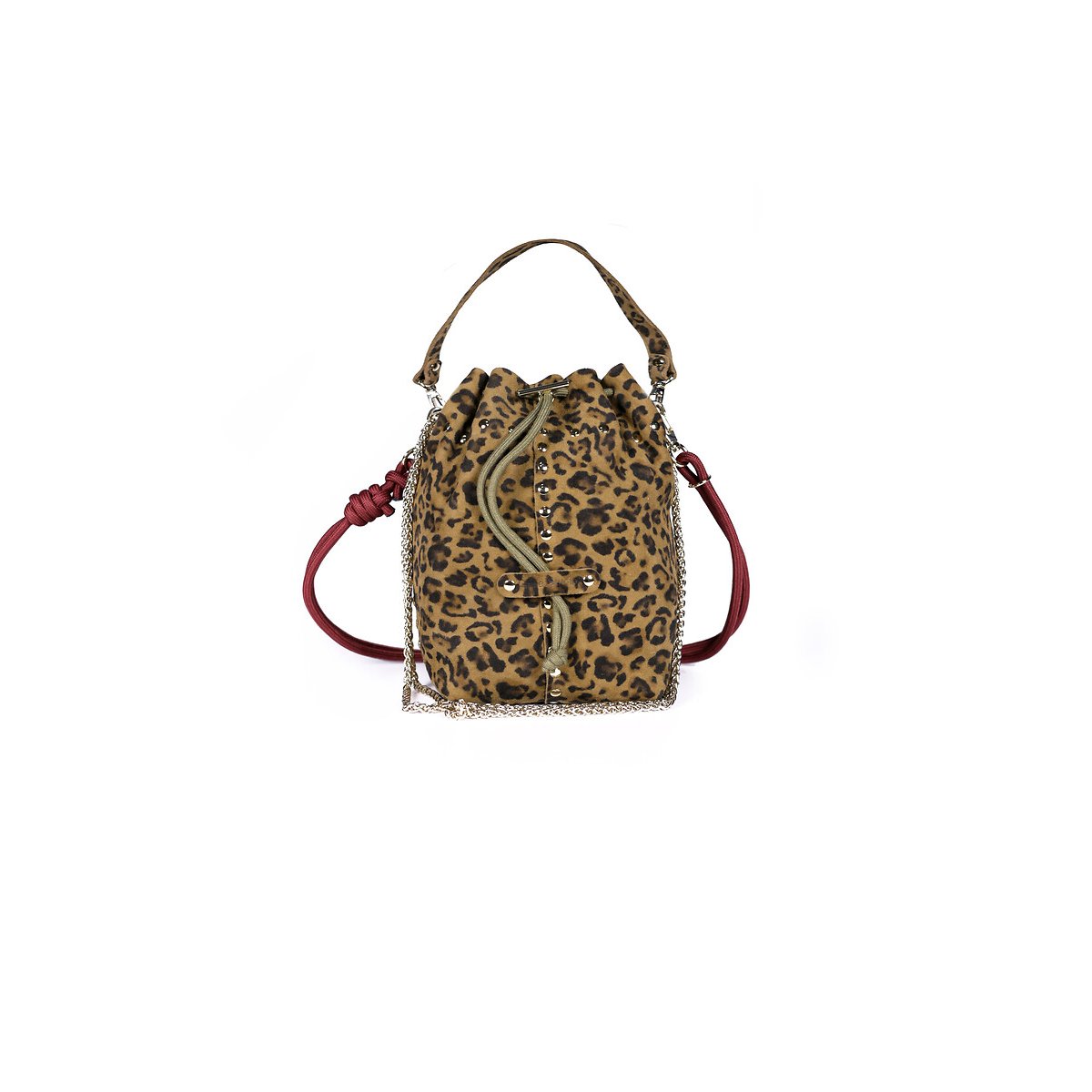 Sac seau en cuir imprimé léopard, BECO imprimé léopard, CRAIE STUDIO