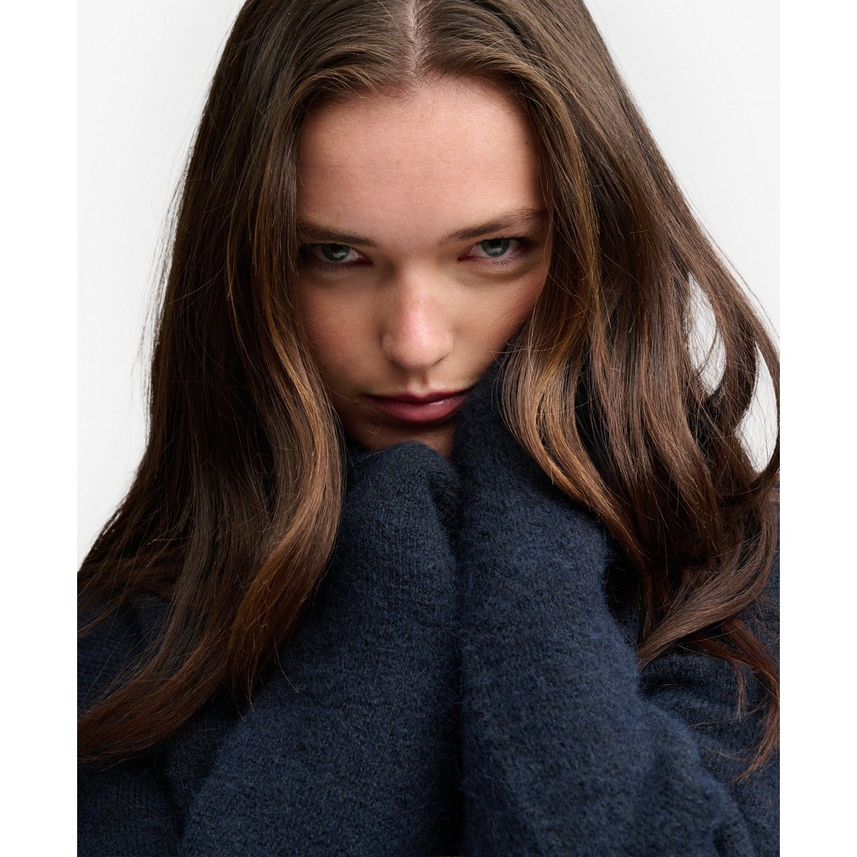 Cardigan en Maille Brossée Coupe Décontractée bleu marine éclipse, SUPERDRY