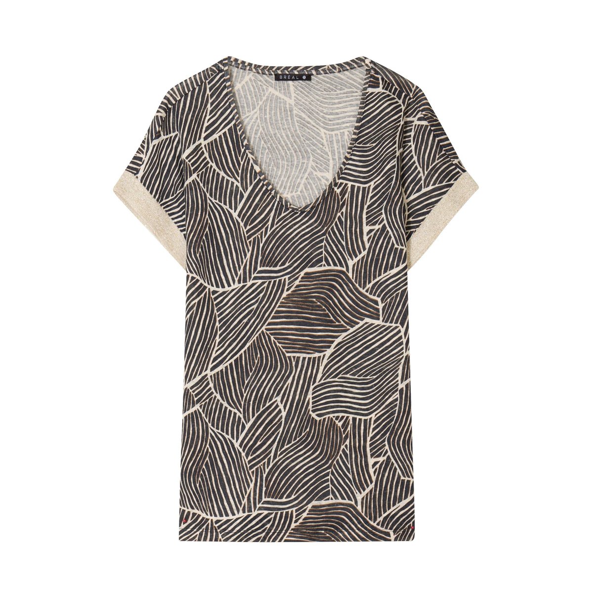 T-shirt manches courtes noir, BREAL