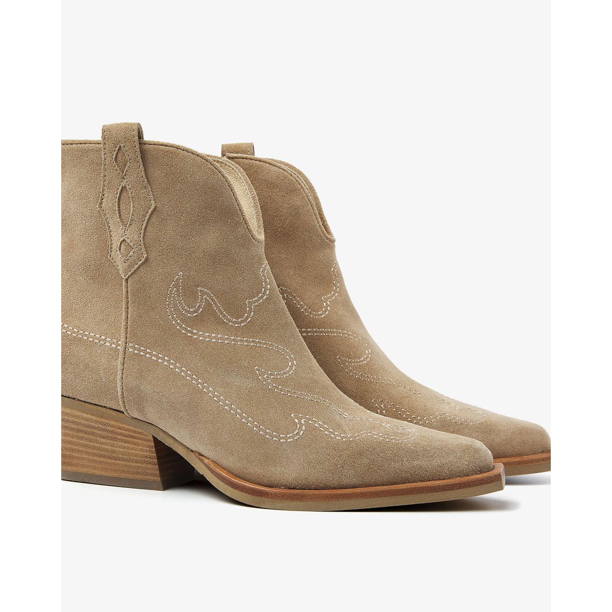 Bottines en daim DO OLIVIA beige, VIA VAI