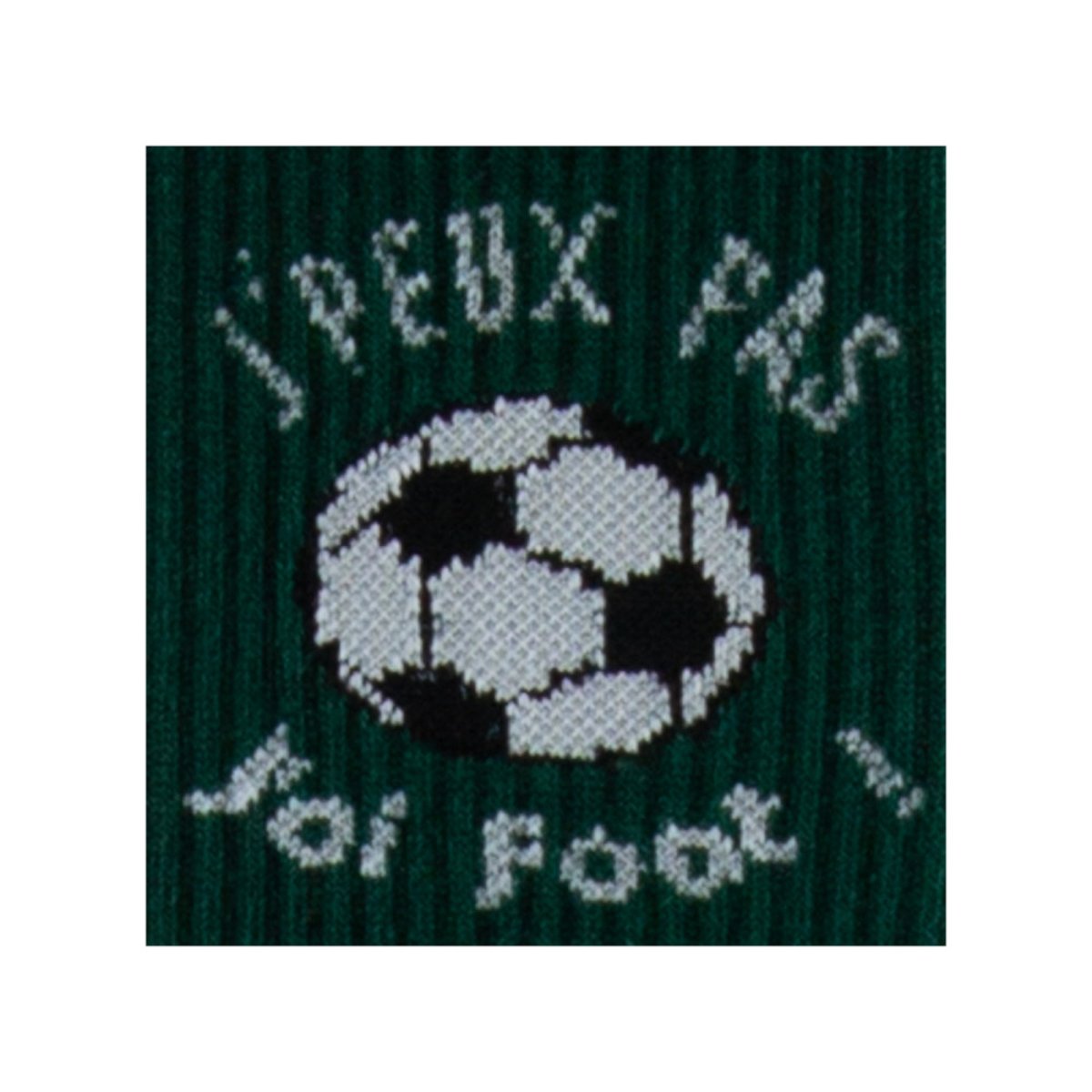 Mi-chaussettes Humoristique en Coton Achile Made in France vert, ACHILE