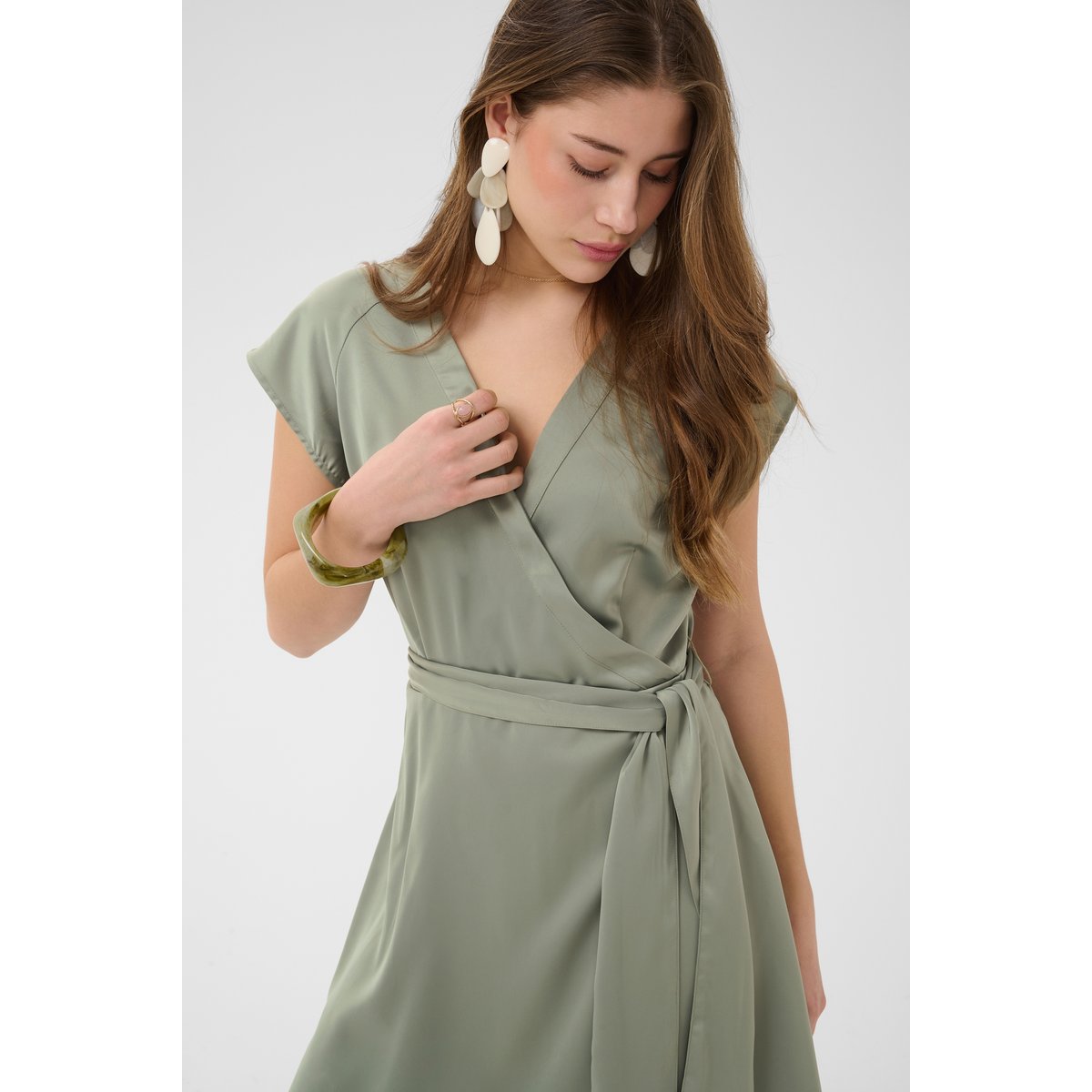Robe vert deep lichen green, CREAM