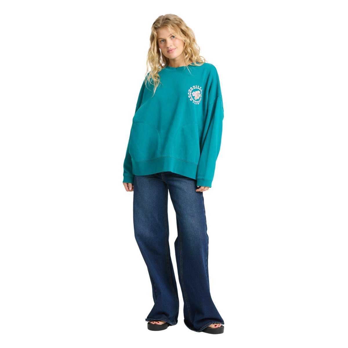 Sweat à capuche PINKY KEEN bleu deep lagoon, BILLABONG