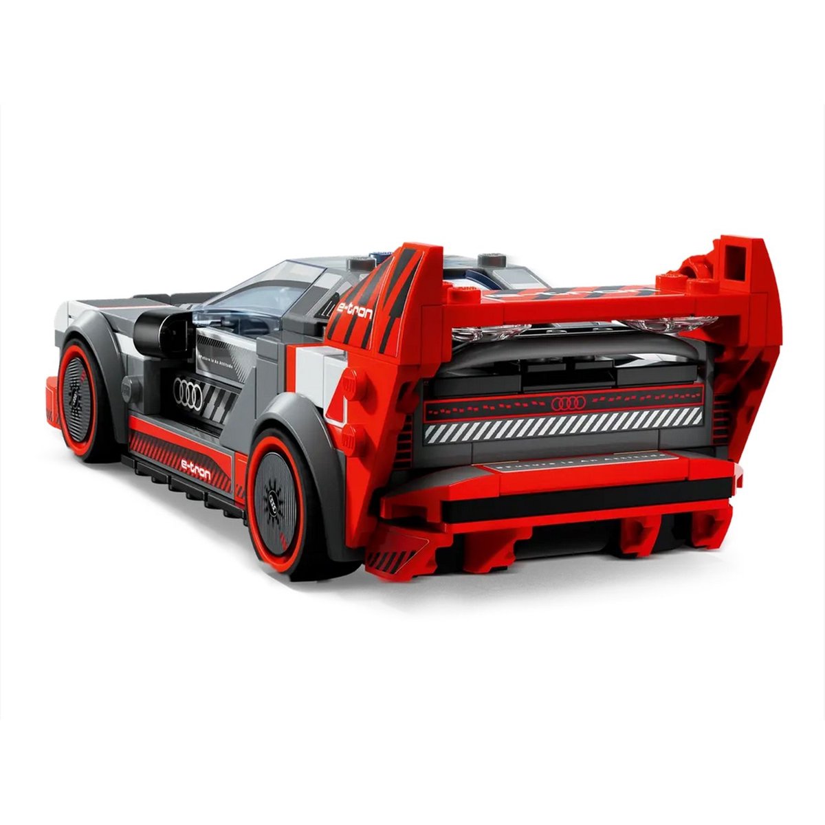 LEGO Speed Champions - Audi S1 e-tron quattro Voiture de Course - 76921 gris et rouge, LEGO