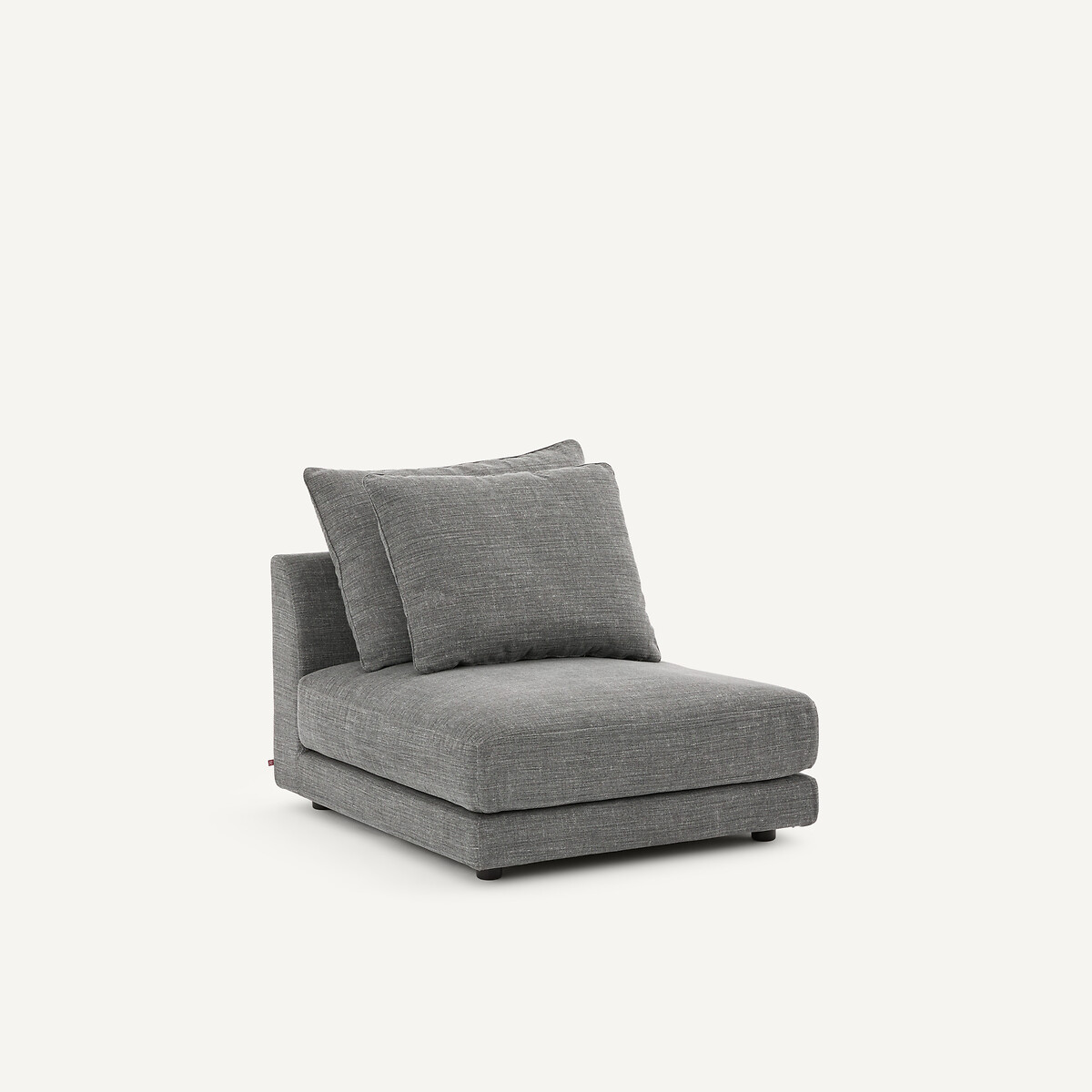 Modularer Sessel aus Baumwolle und Leinen, TIBERIO anthrazit, AM.PM