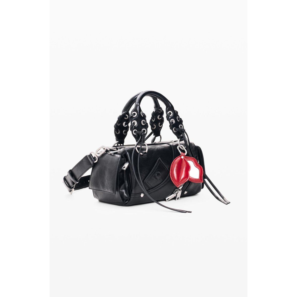 Petit sac effet cuir noir, DESIGUAL