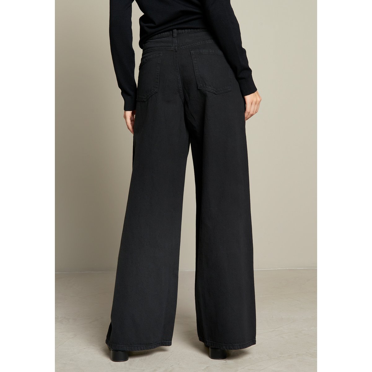Jean super large taille haute black, LOLALIZA