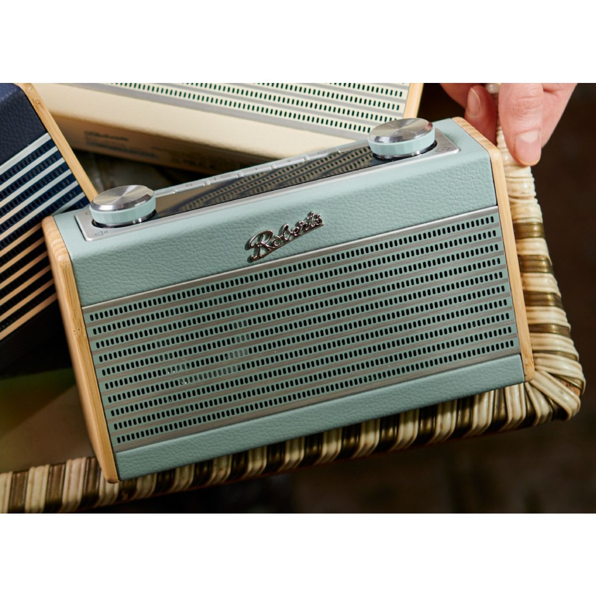 Radio DAB RAMBLER UNO BLEU CIEL couleur unique, ROBERTS