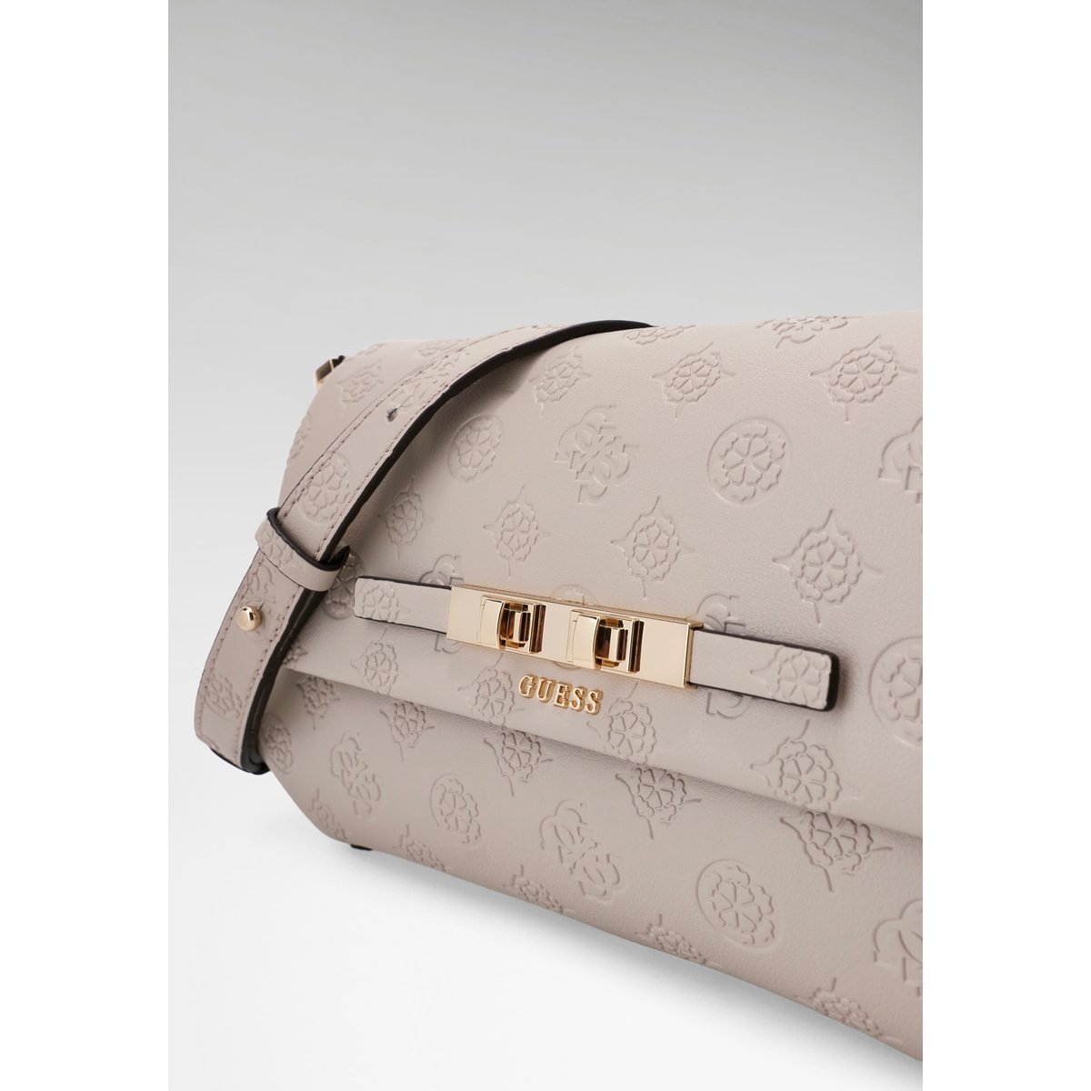 Logo Carmella Crossbody rouge foncé, GUESS