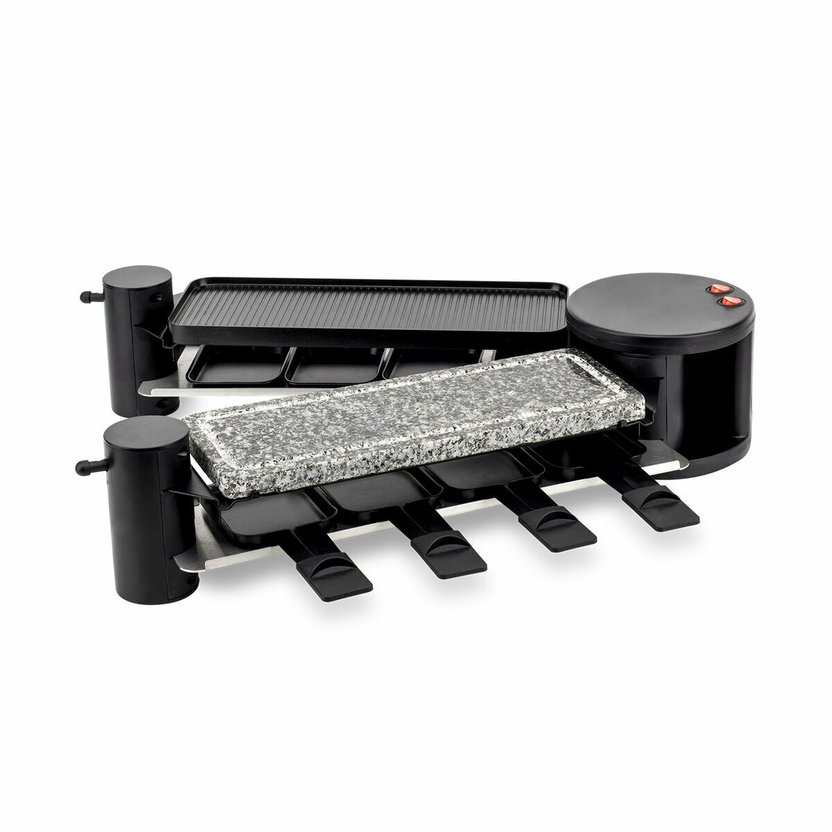 appareil a raclette 4 en 1 et tireuse a biere 5l - rp360 +bw1778 gris, H.KOENIG