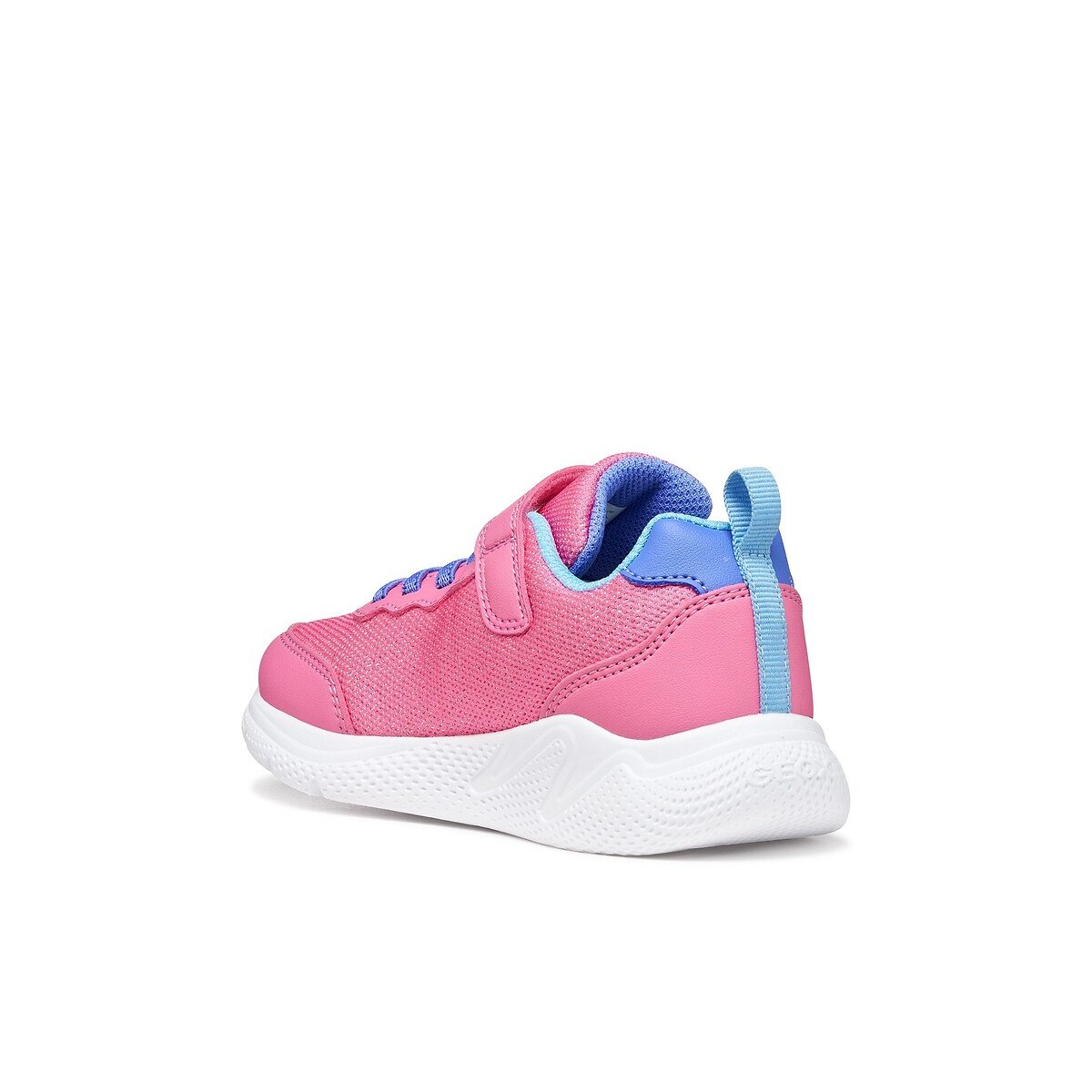 Baskets à lacets élastiqués SPRINTYE rose/bleu, GEOX