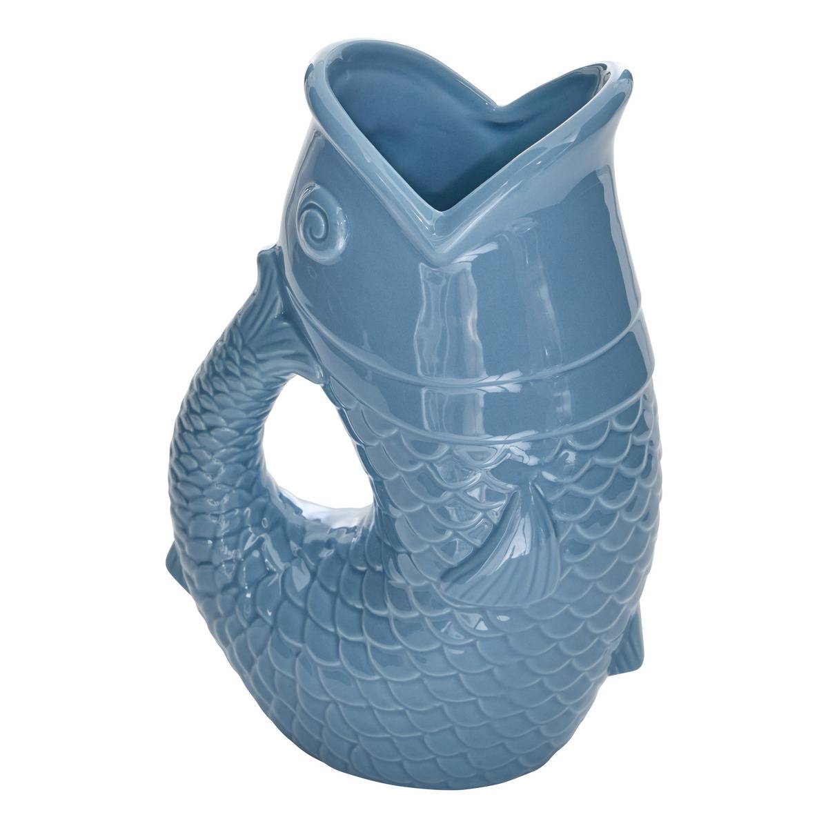 Vase poisson en dolomite OCEA blanc, ATMOSPHERA
