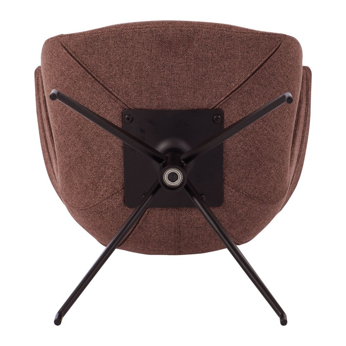 Chaise repas accoudoir tissu rouge rouge lie de vin, ZAGO