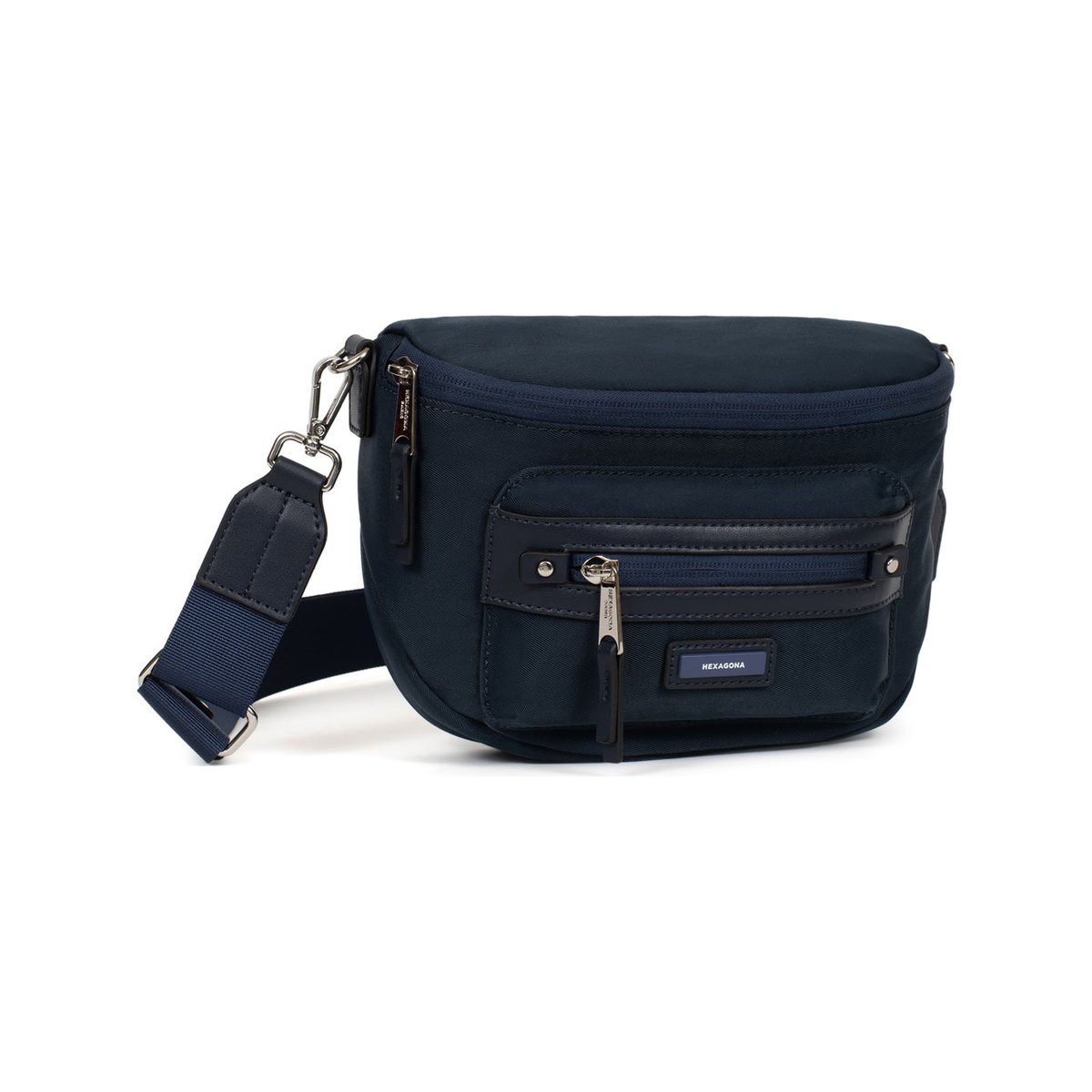 Sac porté travers YONA bleu nuit, HEXAGONA