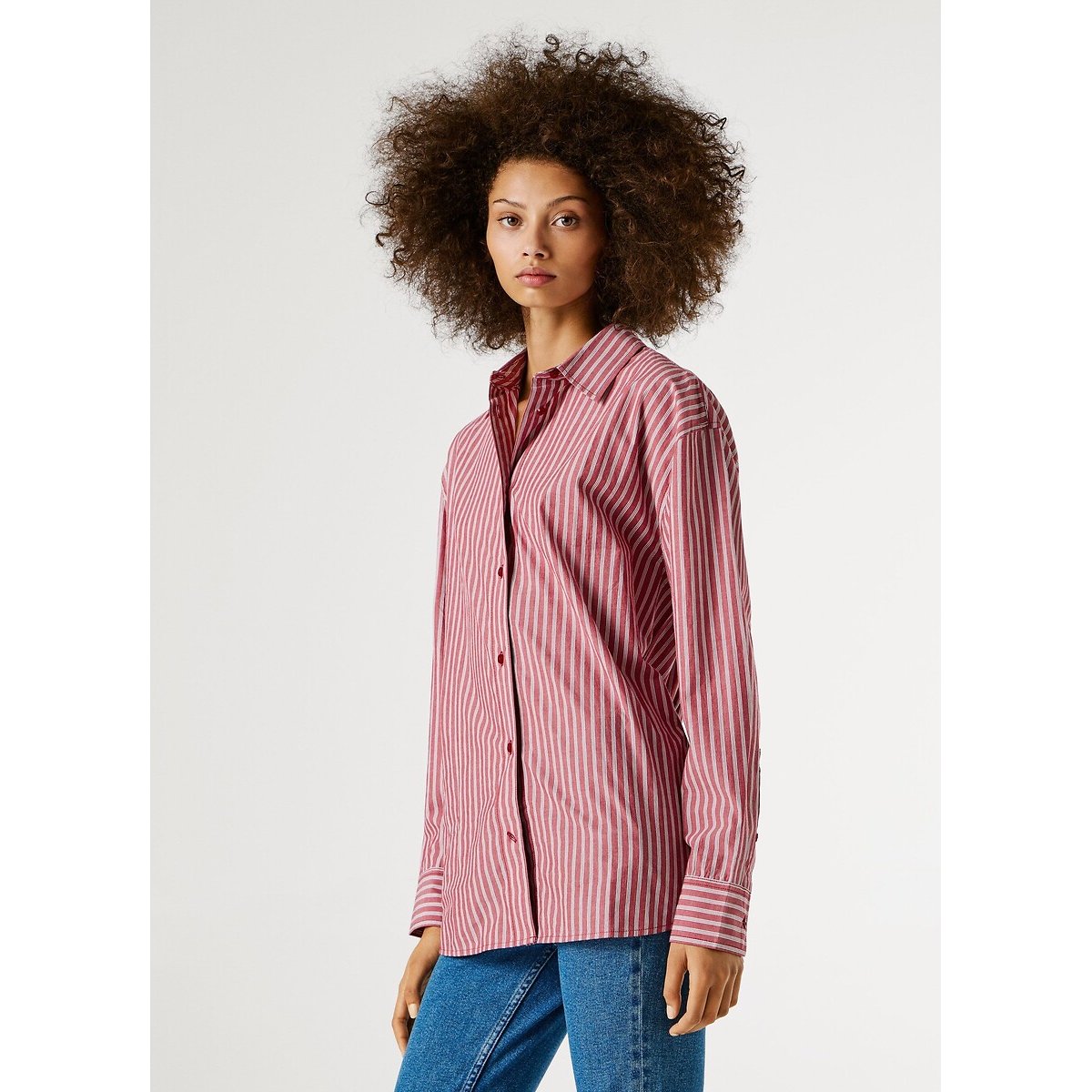 Chemise à rayures rayé rouge, PEPE JEANS