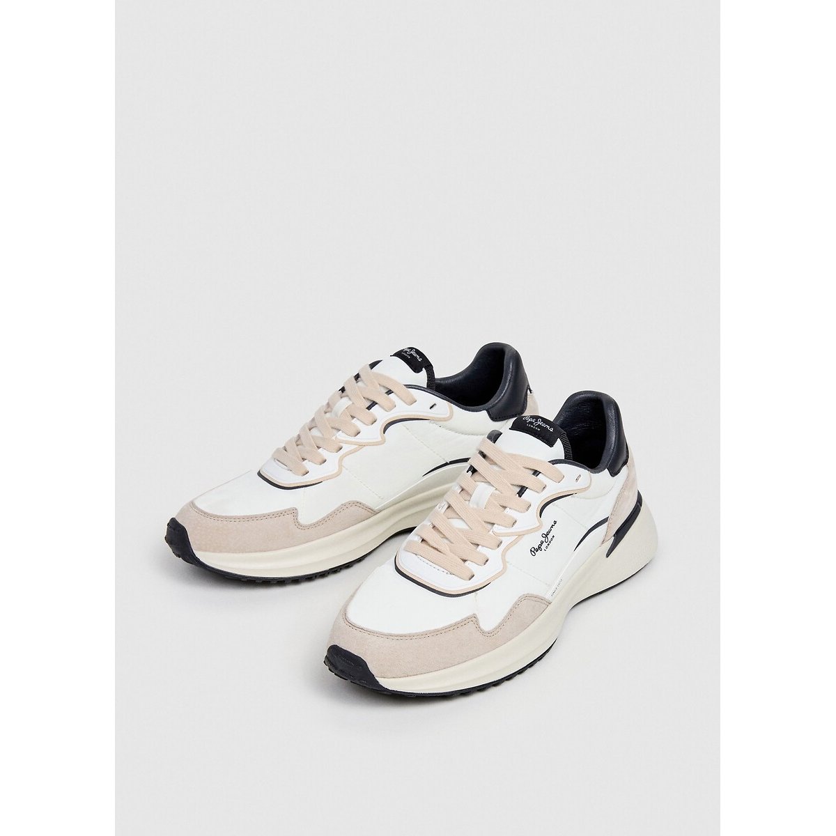 Baskets Bampton Club blanc, PEPE JEANS