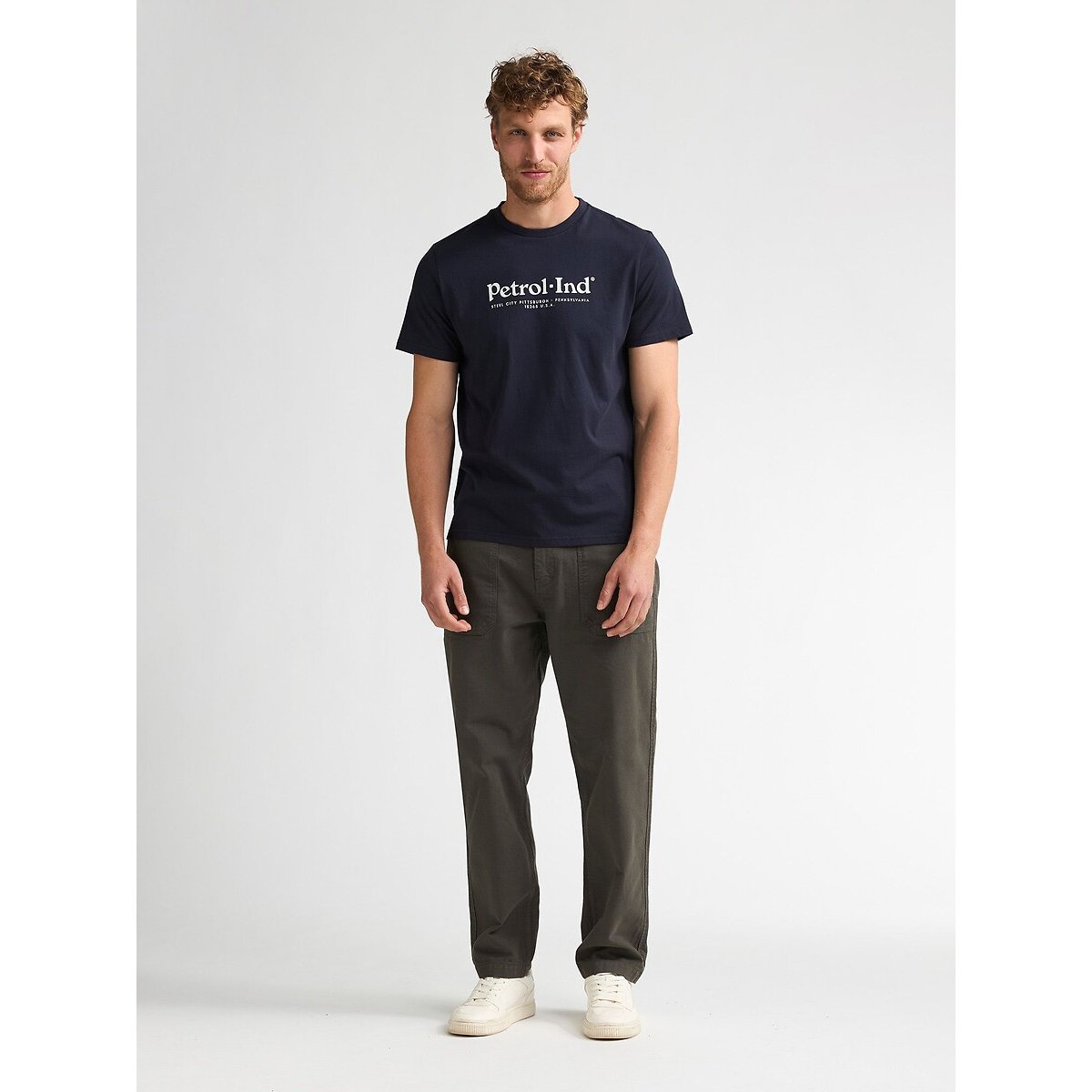 Pantalon droit gris vert, PETROL INDUSTRIES
