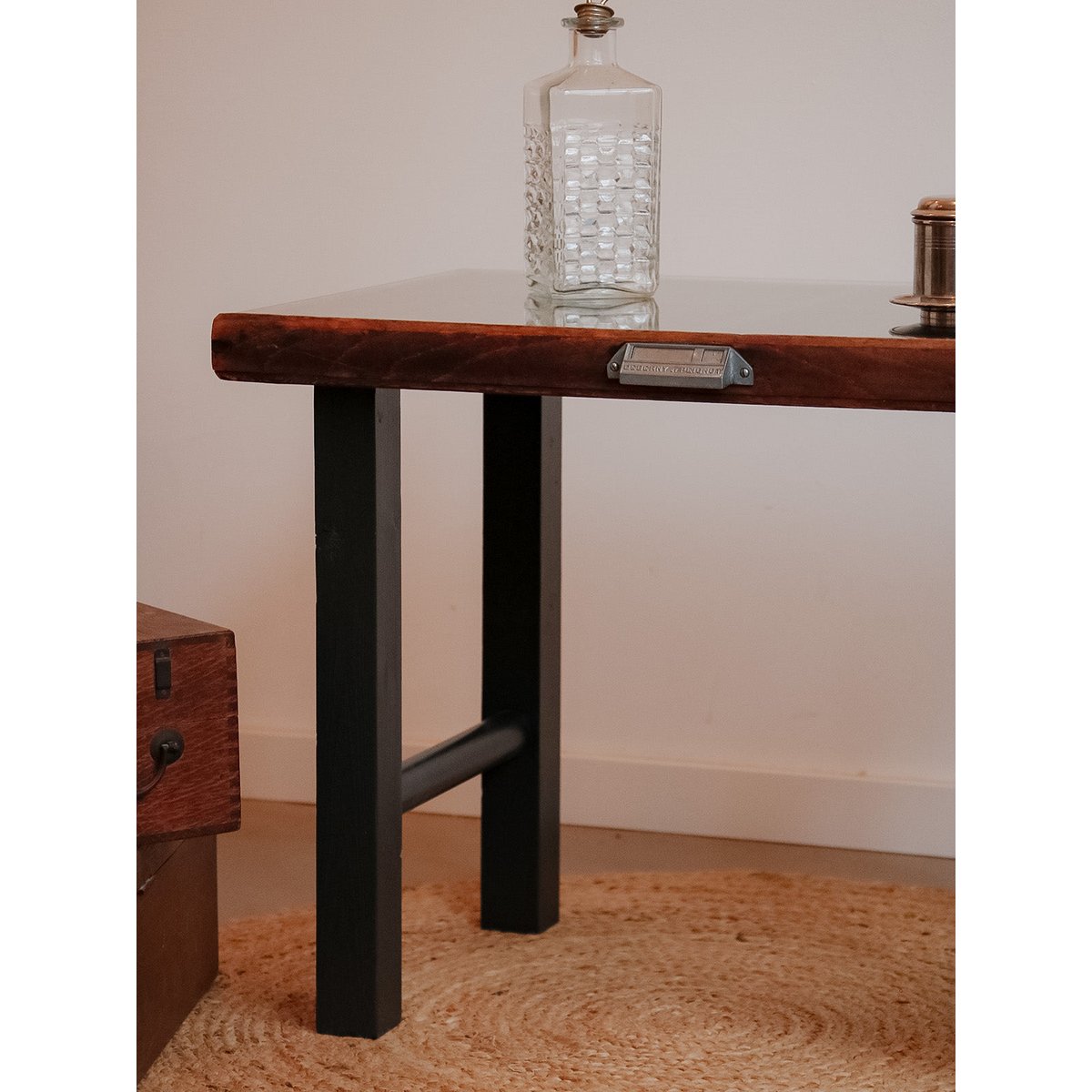 Table basse en bois Donna N°633 - Bon état noir, DEBONGOUT