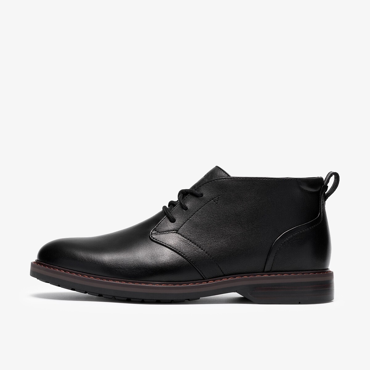 Boots mid en cuir, à lacets, ALDWIN2 CHUKKA noir, CLARKS