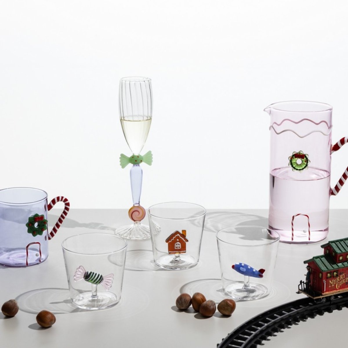 Mug verre noël bonhomme pain d'épices SWEET & CANDY marron, ICHENDORF